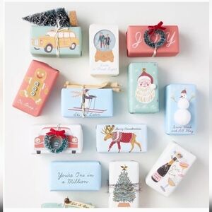 New Anthropologie, George & Viv “Love at Frost Sight” Bar Soaps in Mistletoe 🎄